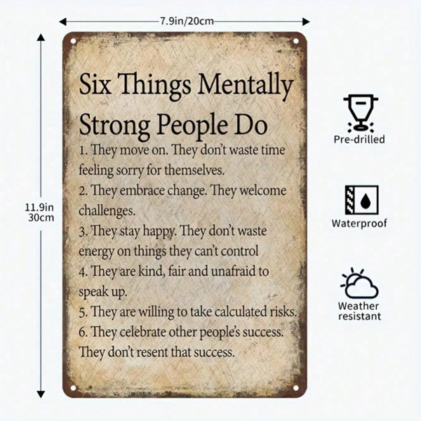 CIFbuy8x12 英寸 ( 20.3x30.5cm )复古风乡村风铝合金标牌适用于家居、酒吧、车库（TikTok、temu下自提）-3