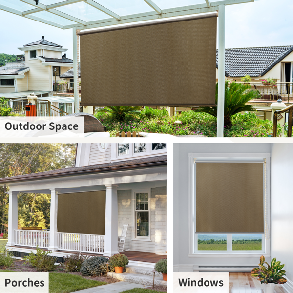 6'X6' 核桃色HDPE拼接卷帘-8