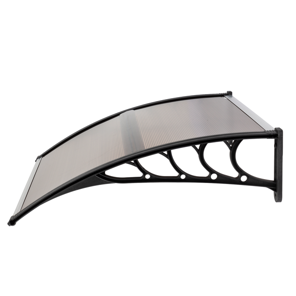 40*38in 棕色板黑色支架 雨篷 塑料支架 阳光板 前后铝条(27539880同编码）-12