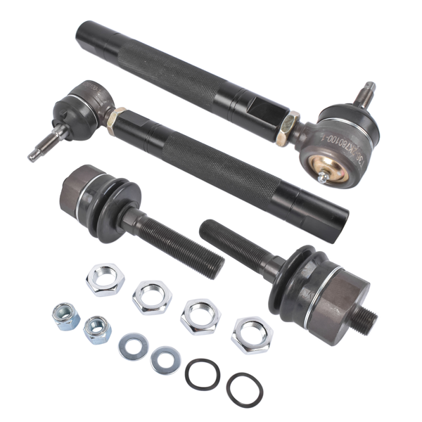 重型拉杆 0-6" Adjustable Heavy Duty Tie Rod Ends Kit Fit for Chevrolet Silverado GMC Sierra 2500HD 3500 3500HD 2001-2010 4WD-2