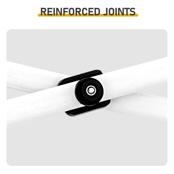 5X5FT 草绿色 带1片半围 折叠棚 210D牛津布 白色喷塑钢管 围布带4个网格收纳袋 配拎包-8