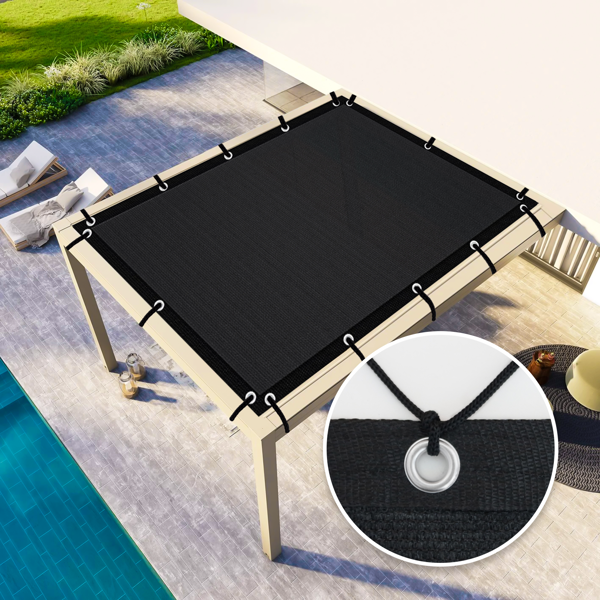 XISHAN 6'X10' 摩卡色HDPE花园网-17