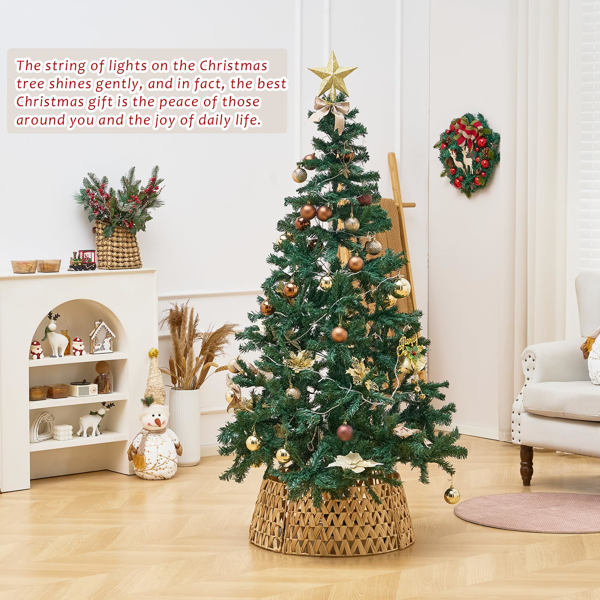 手工编织圣诞树裙-7