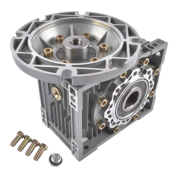 减速机 Worm Gear Speed Reducer MRV063 Gear Ratio 100:1 56C Mounting Flange 0.57HP Rated Cast Aluminum-6