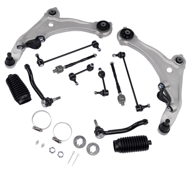 控制臂套装 12Pcs Control Arms Kit Fit for Nissan Maxima Sedan 3.5L V6 GAS DOHC 2009-2014 4-Door Naturally Aspirated K622054 K622059 K750094 K750095-2
