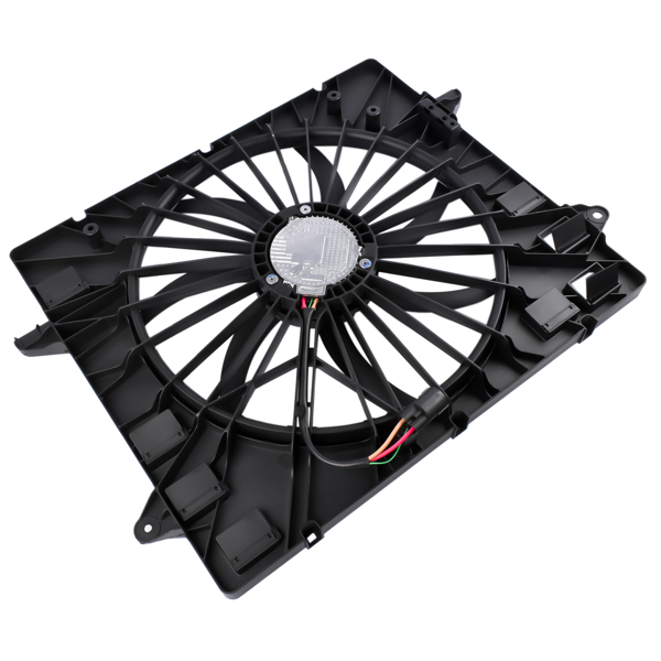 散热器风扇 Radiator Condenser Cooling Fan Fit for Chevrolet Traverse 2018-2020 Buick Enclave 2018-2020 3.6L V6 Black Plastic 84199038 84725046-4