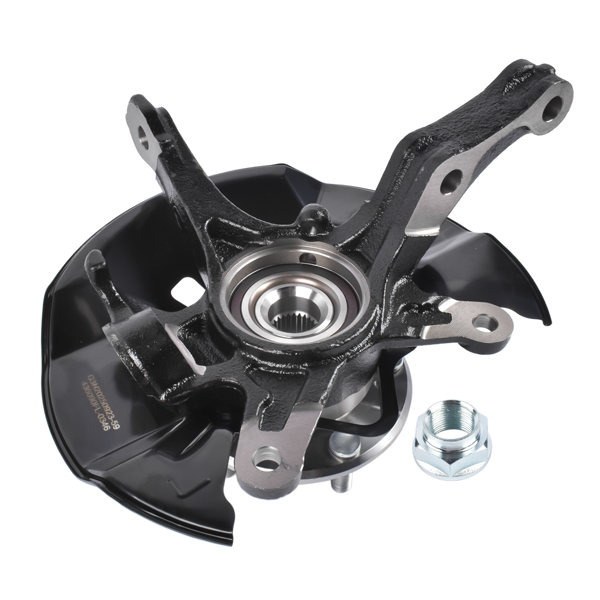 转向节总成 Front Left Driver Side Steering Knuckle & Hub Bearing Assy Replacement for Honda Civic 2012 1.5L /1.8L-8