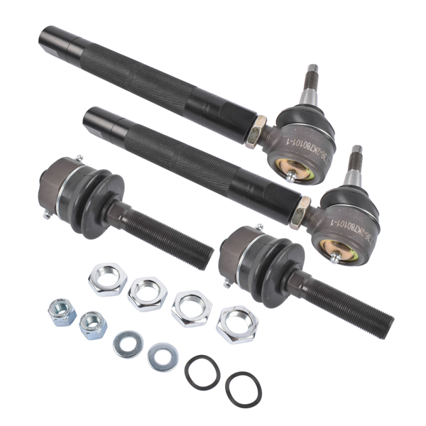 重型拉杆 0-6" Heavy Duty Tie Rod Ends Kits Fit for Chevy Silverado 2500HD 2011-2023 3500HD 2011-2024 GMC Sierra 2500HD 3500HD 2011-2023 Black-7