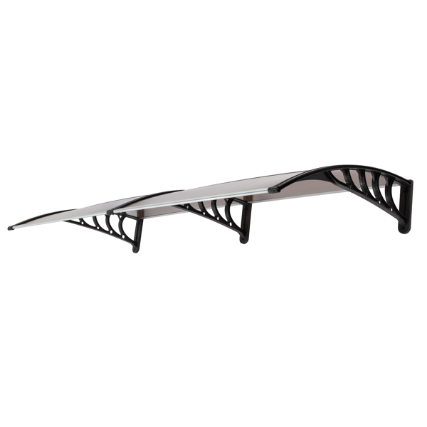 80*38in 棕色板黑色支架 雨篷 塑料支架 阳光板 前后铝条(82632470同款）-4