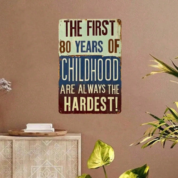 CIFbuy8x12 英寸 ( 20.3x30.5cm )复古风乡村风铝合金标牌适用于家居、酒吧、男士空间（TikTok、temu下自提）-4