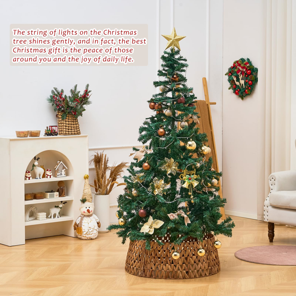 手工编织圣诞树裙-7