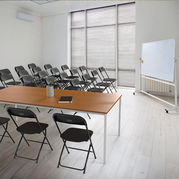 椅子 会议室折叠椅 白色 1把装-9