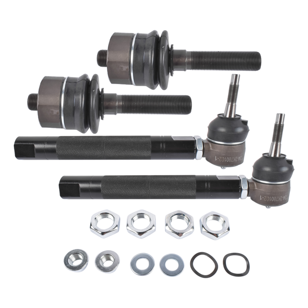 重型拉杆 0-6" Adjustable Heavy Duty Front Tie Rod Ends Set Fits for Cadillac Escalade Chevrolet Tahoe Silverado Suburban GMC Yukon Sierra 1500 2500 1999-2007-5