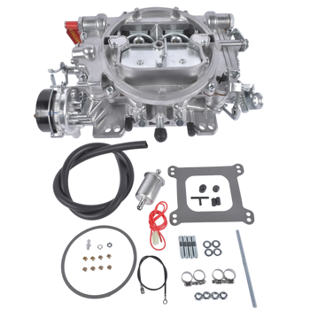 化油器 New Carburetor with Electric Choke Silver Fits for Performer 1413 4-Barrel Square Bore 800 CFM Aluminum 1413-800