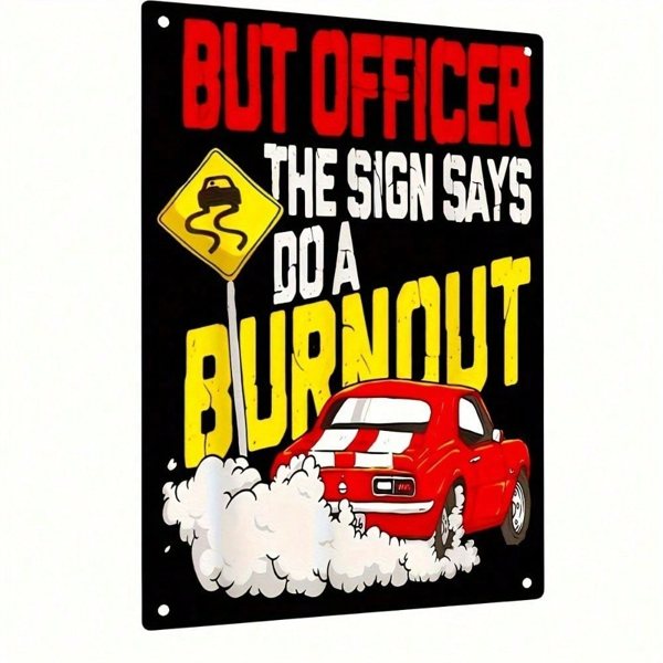 CIFbuy12x8 英寸 ( 30.5x20.3cm )复古风怀旧风铝合金标牌适用于车库、男士空间（TikTok、temu下自提）-1