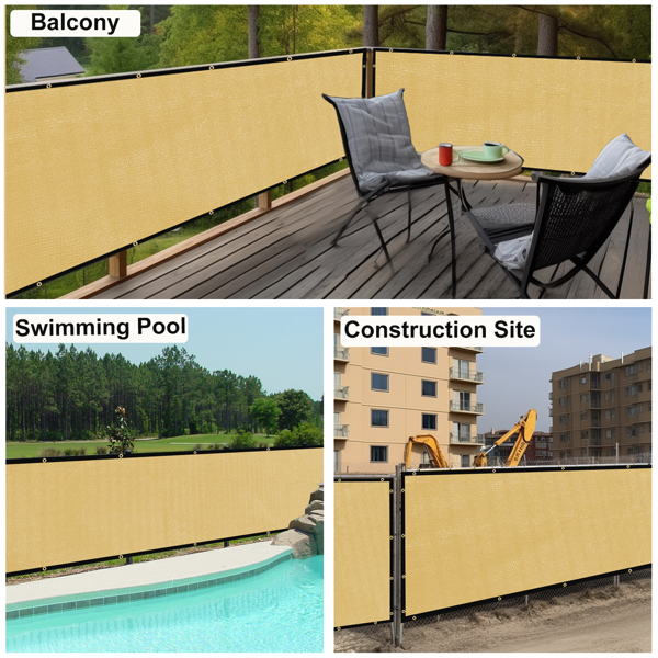 4'X50' 沙色HDPE围栏-6