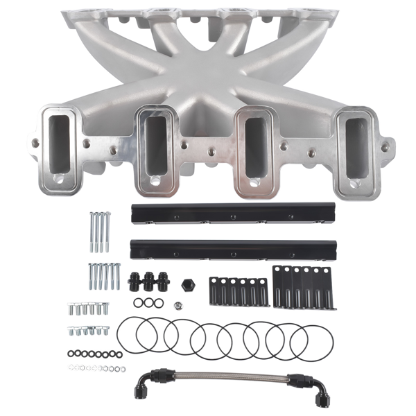 进气歧管 EFI Intake Manifold with Fuel Rails Fit for GM Gen III/IV LS1/LS2/LS6 Cathedral Port 300-137 534-219-4