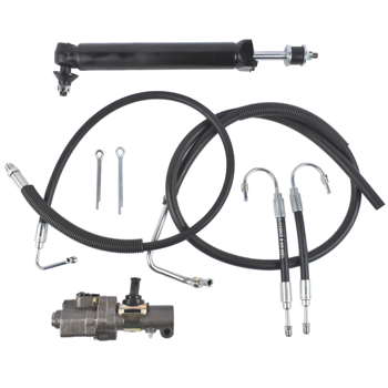 转向油缸组件总成 Power Steering Valve Cylinder & Hose Kit Fits for Chevy Bel Air 1960-1964 L6 3.8L V8 4.6L