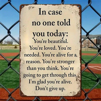 CIFbuy8x12 英寸 ( 20.3x30.5cm )复古风乡村风铝合金标牌适用于家居、Office（TikTok、temu下自提）