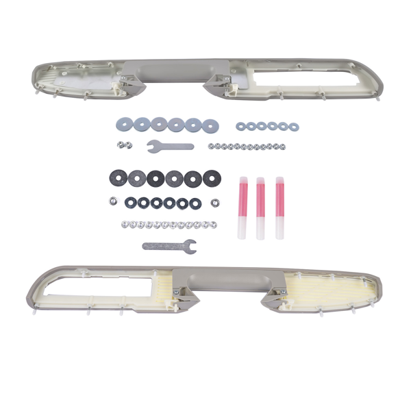 门扶手 Front Left and Right Side Door Armrest Gray for Chevy Avalanche Tahoe Silverado Suburban GMC Sierra Yukon Stainless Steel 20874748 926-740 20874797-6