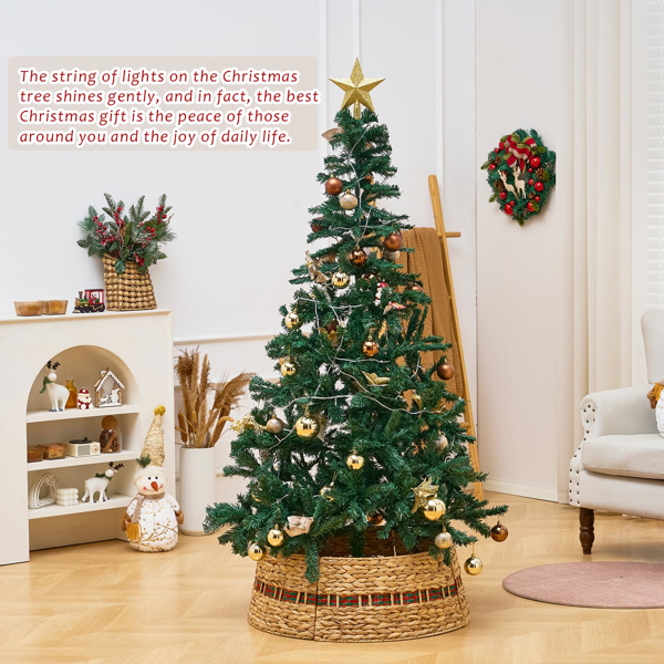 手工编织圣诞树裙-7