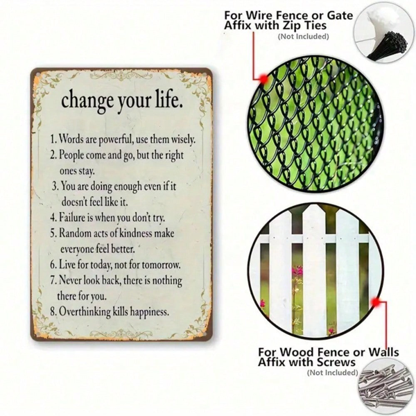 CIFbuy8x12 英寸 ( 20.3x30.5cm )复古风怀旧风铝合金标牌（TikTok、temu下自提）-1