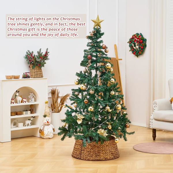 手工编织圣诞树裙-7