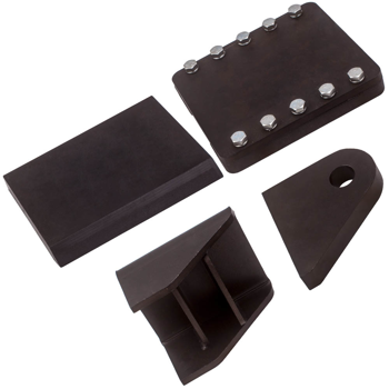 适用于6英寸梁木柴劈裂机的滑动楔形推板后缸安装套件