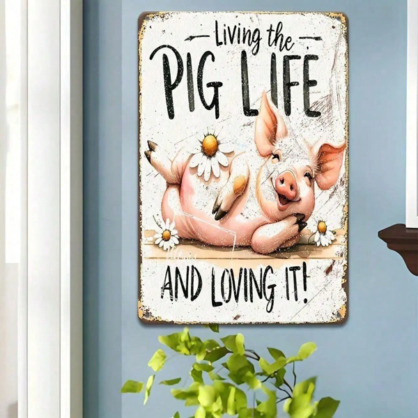 CIFbuy8x12 英寸 ( 20.3x30.5cm )复古风乡村风铝合金标牌Farmhouse适用于家居（TikTok、temu下自提）-7