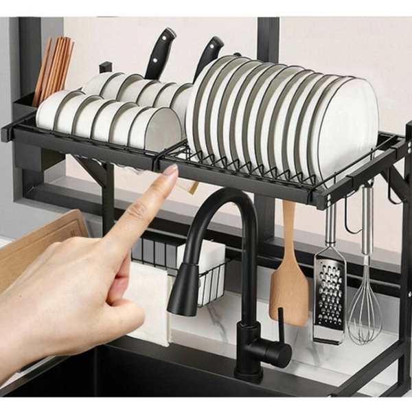 厨房水槽沥水架 201不锈钢烤漆 全套款单槽 65cm-14