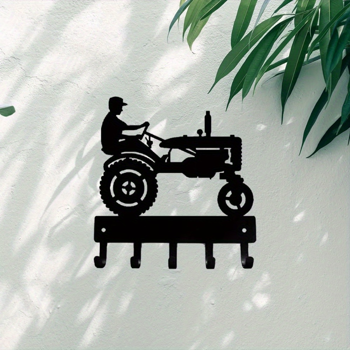 CIFbuy™ 田园农夫拖拉机金属墙饰 六寸钥匙收纳架（TikTok、temu下自提）