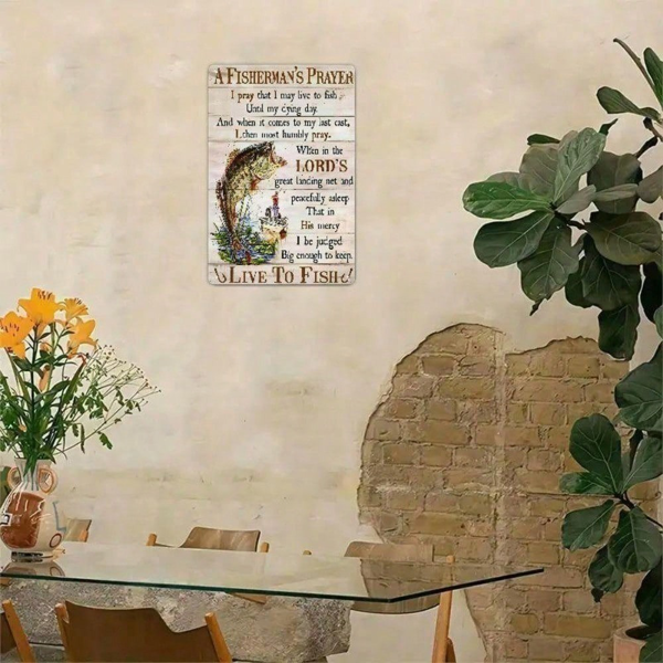 CIFbuy8x12 英寸 ( 20.3x30.5cm )复古风乡村风铝合金标牌适用于家居、酒吧、车库（TikTok、temu下自提）-6