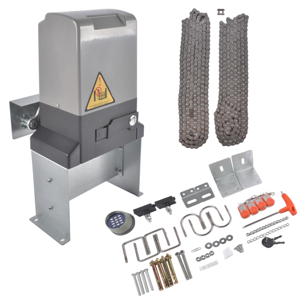 开门机 Automatic Motor Remote Kit Gate Operator for Sliding Gate with Wireless Keyboard-5