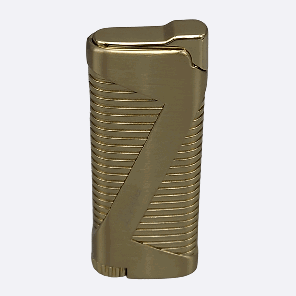 LEGENDEX®拓荒者* 金色单直冲打火机用于雪茄香烟厨房户外可重复充气可调节火焰高度便携式-1