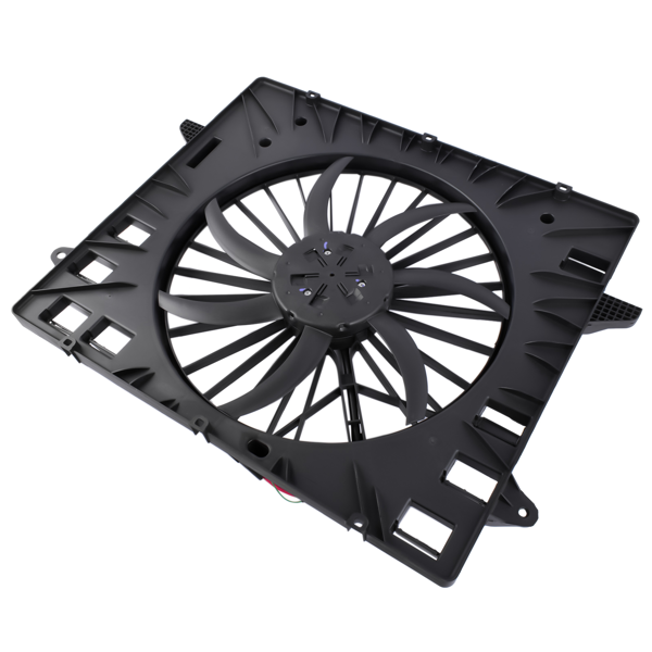 散热器风扇 Radiator Condenser Cooling Fan Fit for Chevrolet Traverse 2018-2020 Buick Enclave 2018-2020 3.6L V6 Black Plastic 84199038 84725046-6