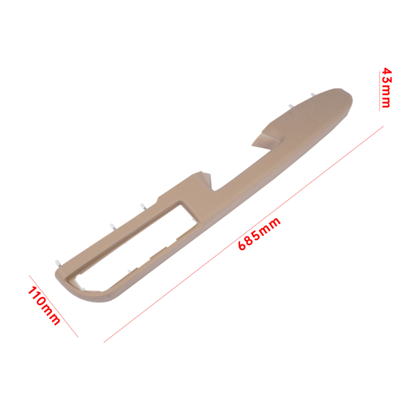 门扶手 Right Passenger Door Armrest Panel Tan for Chevy Avalanche Tahoe Silverado Suburban GMC Sierra Yukon Stainless Steel 80995 20954880 20954888-3