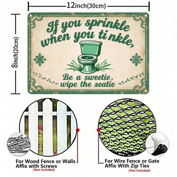 CIFbuy8x12 英寸 ( 20.3x30.5cm )复古风乡村风铝合金标牌（TikTok、temu下自提）-3