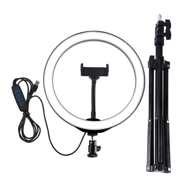 7.6寸环形补光灯+110CM三脚支架-5