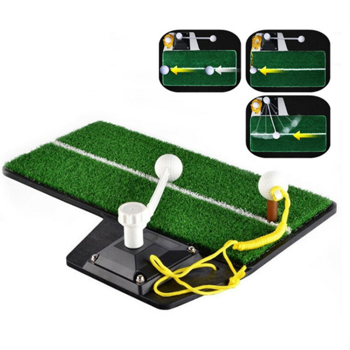 高尔夫挥杆练习器 黑色底板 8MM 浅绿草