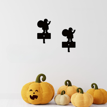 CIFbuy™ 2件装圣诞天使墙面装饰 防锈金属钥匙皮带挂钩架（TikTok、temu下自提）