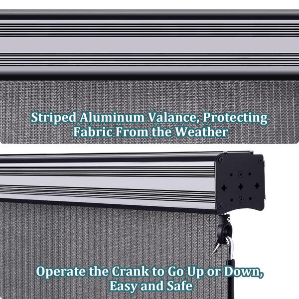 8'X6' 浅灰色HDPE罩壳卷帘-7