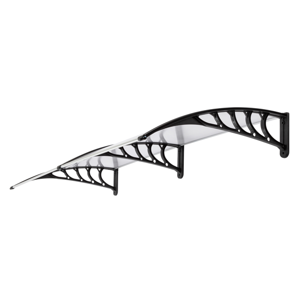 80*38in 透明板黑色支架 雨篷 塑料支架 阳光板 前后铝条（99972412同款）-18