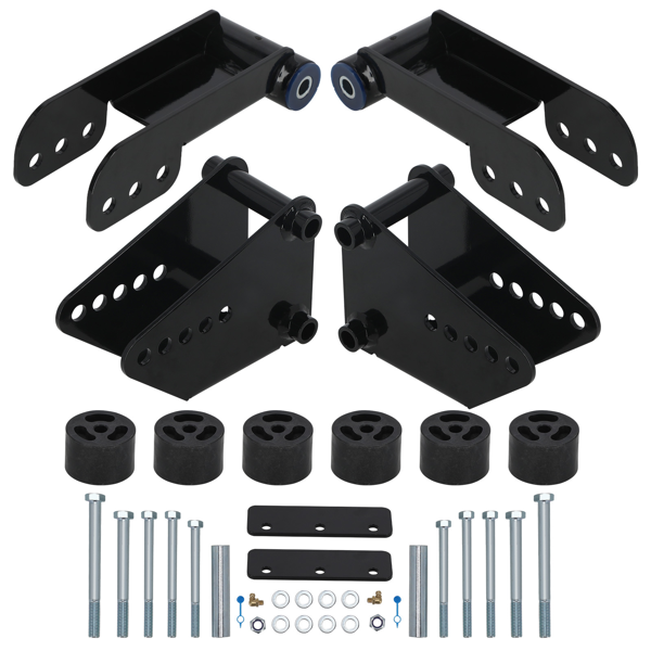 车身升高套件，前部升高 2 英寸，后部升高 2-5 英寸，适用于 1996-2005 年款雪佛兰 Astro 和 GMC Safari 四驱车型-2