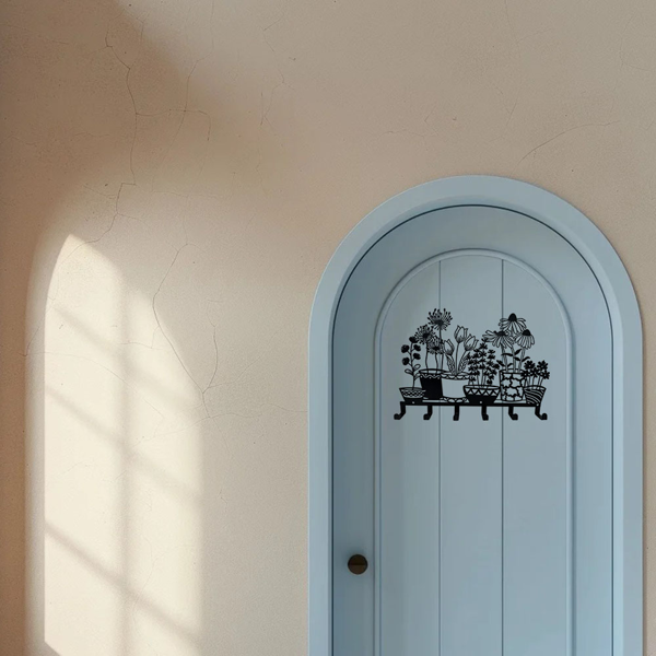 CIFbuy™ 六钩花瓶钥匙衣帽架 壁挂式家居收纳装饰（TikTok、temu下自提）-7