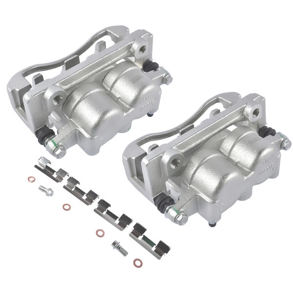 刹车钳 2Pcs Front Disc Brake Caliper Fit for INFINITI QX56 Nissan TITAN Pickup Sport Utility 2004-2007-4