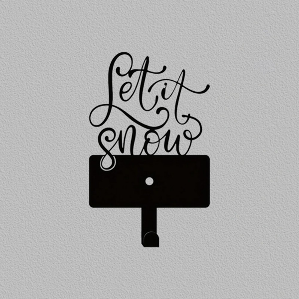 CIFbuy™ 2件装优雅金属挂钩 多功能钥匙腰带墙面收纳架（TikTok、temu下自提）-2