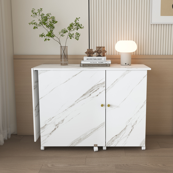 57.5英寸可折叠缝纫机桌，带锁定脚轮，多功能储物工艺工作台，带搁板、收纳箱和柜子，可调节缝纫柜，适用于家庭、卧室和工艺室（白色）-15