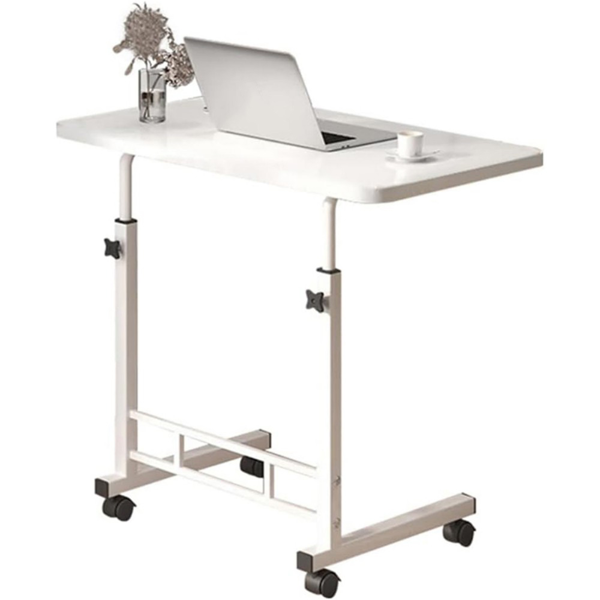 桌子 铁撑款升降桌 白色-1