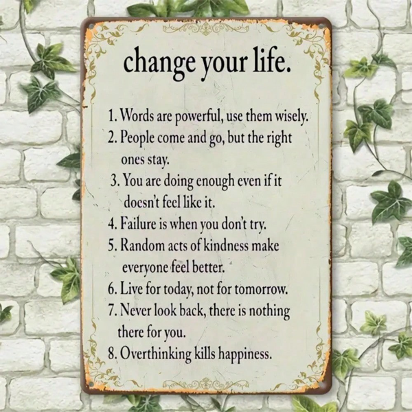 CIFbuy8x12 英寸 ( 20.3x30.5cm )复古风怀旧风铝合金标牌（TikTok、temu下自提）-8