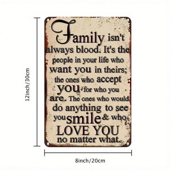 CIFbuy8x12 英寸 ( 20.3x30.5cm )复古风乡村风铝合金标牌Farmhouse适用于家居、Office（TikTok、temu下自提）-2